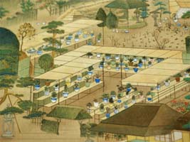坂昇春画「赤坂御庭図（部分）」文政末期（1827～30）和歌山市立博物館蔵