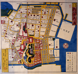 江戸時代の芝地域の地図画像