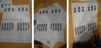 参加者の見立番付の画像