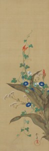 酒井抱一（さかいほういつ）「 十二ヶ月花鳥図」（じゅうにかげつかちょうず）江戸時代/ 19 世紀　絹本着色　12 幅対