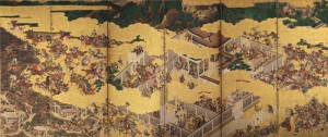 ［一の谷･屋島合戦図屏風］ (右隻) 江戸時代／神戸市立博物館蔵