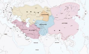 モンゴル帝国地図