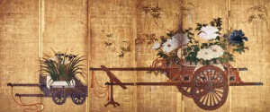 「花車図屏風（右隻）」 京都・真正極楽寺